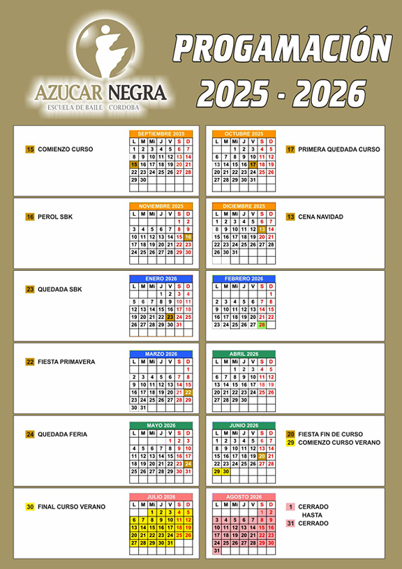 Imagen horario de clases AZ 2024-25